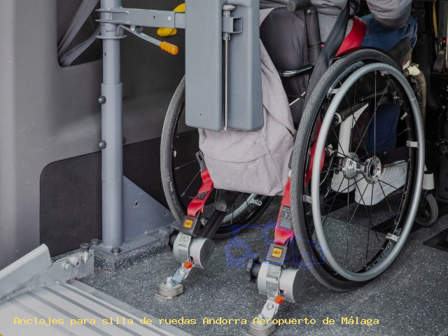 Anclajes para silla de ruedas Andorra Aeropuerto de Málaga
